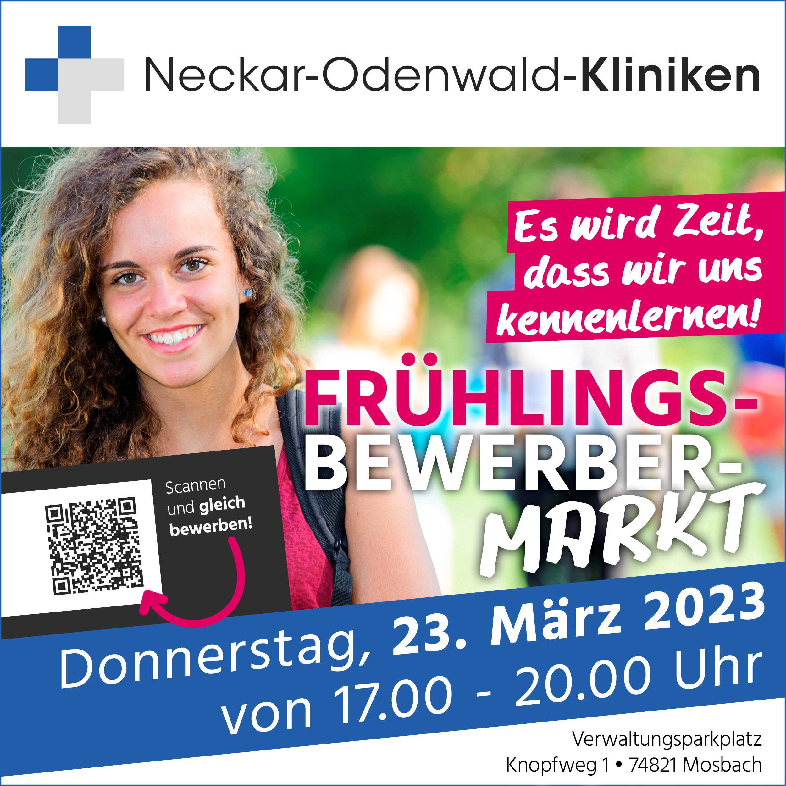 Erster Bewerberfrühlingsmarkt bei den Neckar Odenwald Kliniken am Standort Mosbach