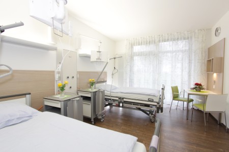 Patientenzimmer im Neubau am Standort Buchen