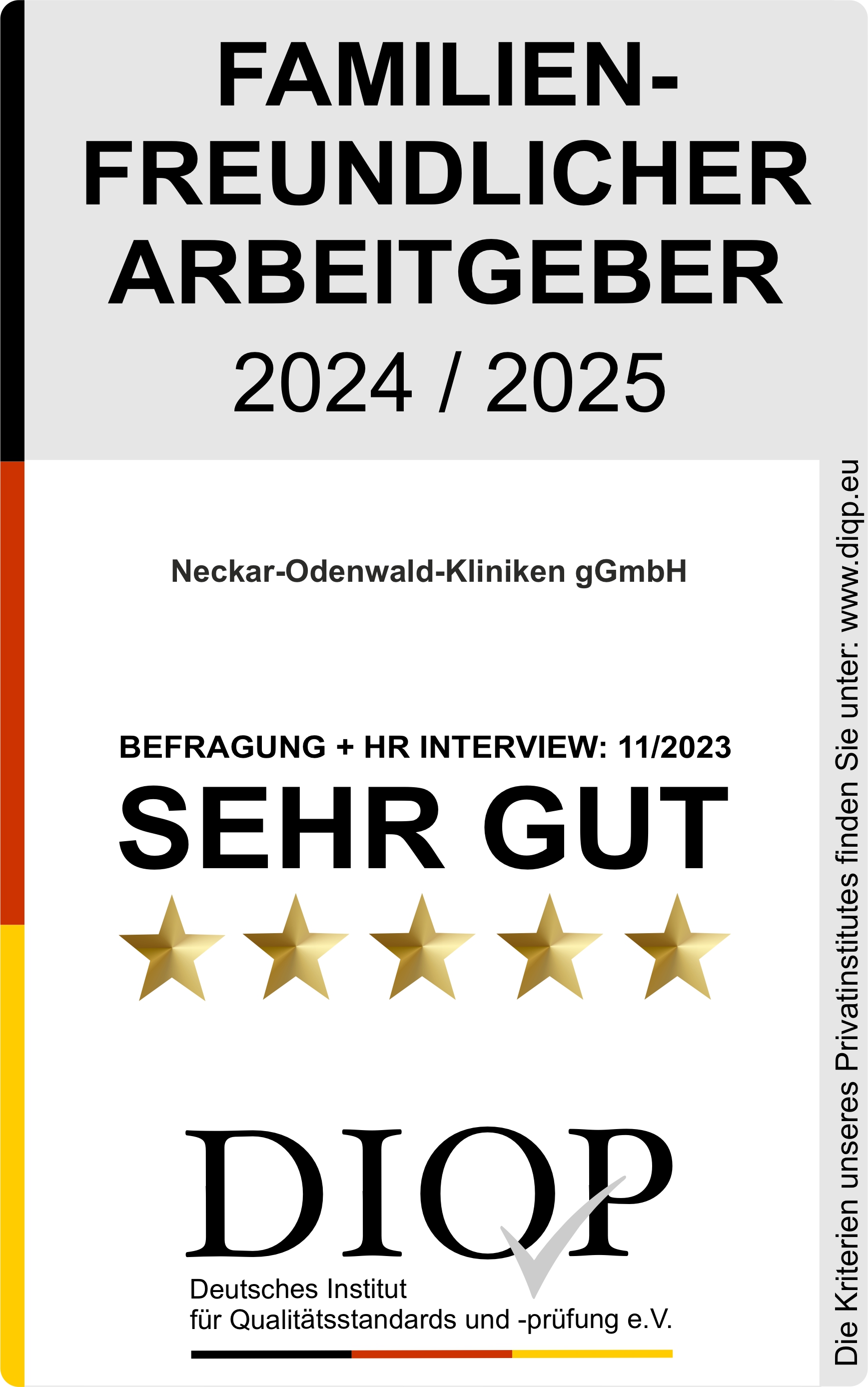 Ausgezeichnet als "Familienfreundlicher Arbeitgeber"