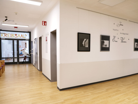 Eingang zum Kreißsaal der Neckar-Odenwald-Kliniken