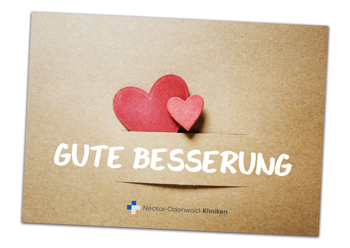 Gute-Besserungskarte der Neckar-Odenwald-Kliniken